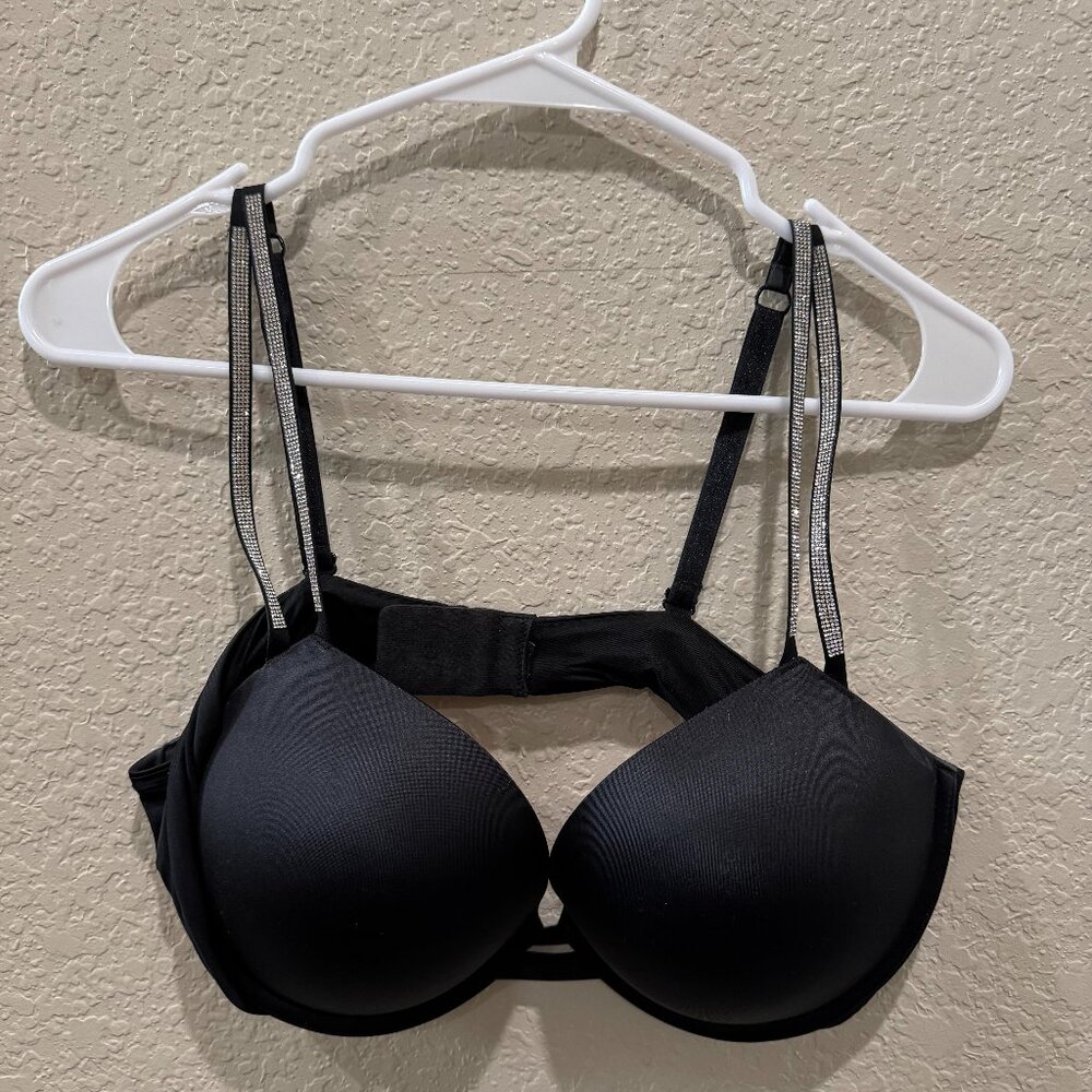 Victorias Secret Bombshell Plunge Bra Super Padded Add 2 Cups 38C